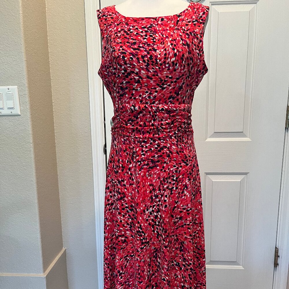 Jessica H pullover dress with ruched waistline, size 8